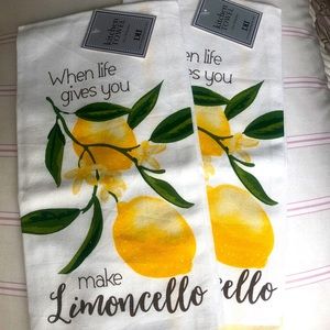 Kitchen Towels Lemon themed Kitchen “When life gives you lemons Make Limoncello”